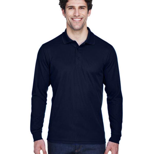 Men's Tall Pinnacle Performance Long-Sleeve Piqué Polo Thumbnail