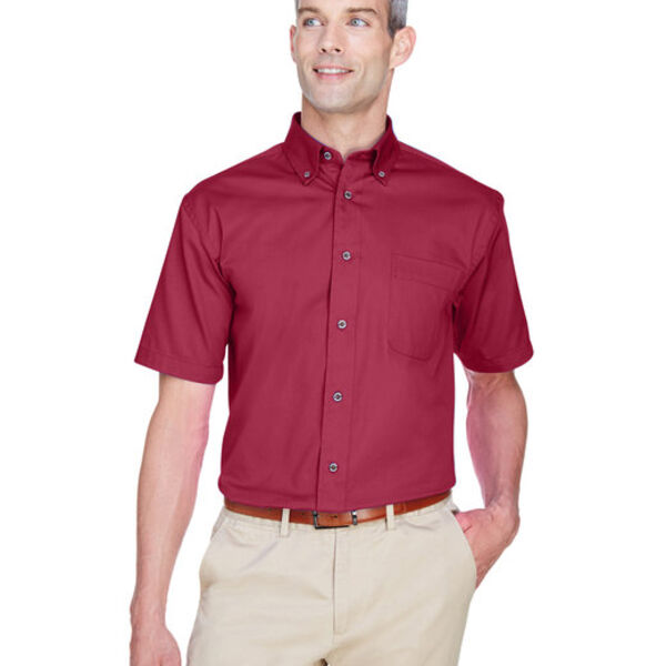 Men's Easy Blend™ Short-Sleeve Twill Shirt with Stain-Release Thumbnail
