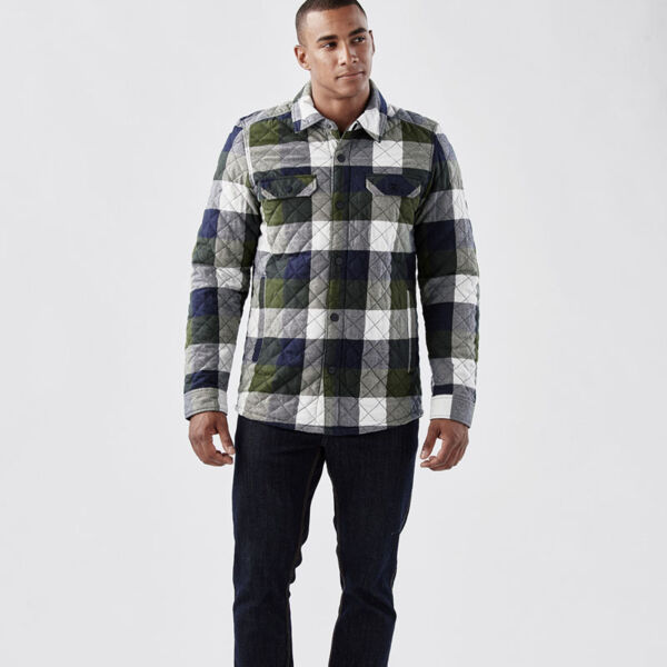 MEN'S QUILTED PLAID SHACKET Thumbnail