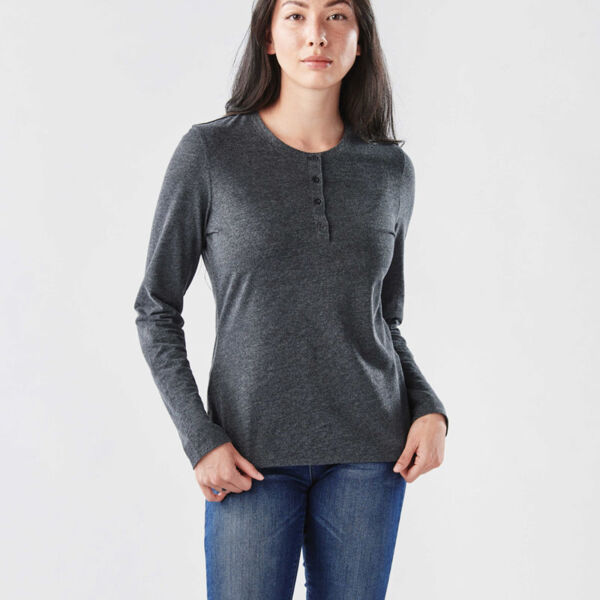 WOMEN'S TORCELLO LONG SLEEVE HENLEY Thumbnail