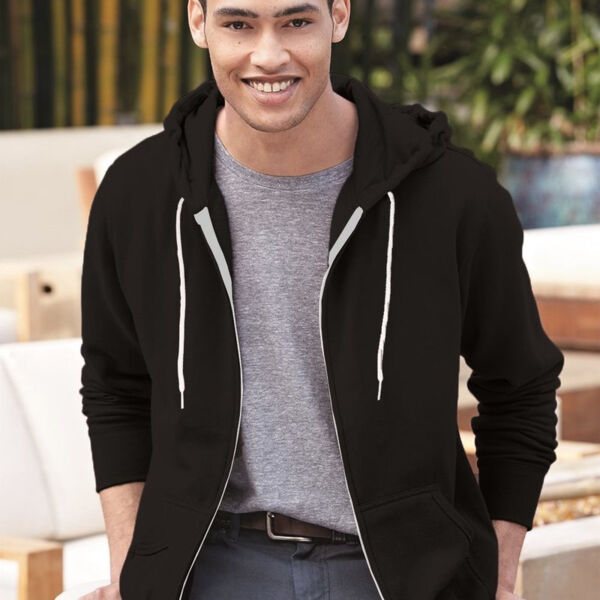 Lightweight Full-Zip Hooded Sweatshirt Thumbnail