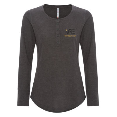 VRE- VINTAGE THERMAL LONG SLEEVE HENLEY (LADIES) Thumbnail