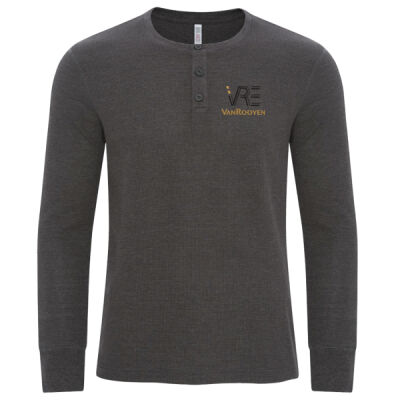VRE- VINTAGE THERMAL LONG SLEEVE HENLEY (ADULT) Thumbnail