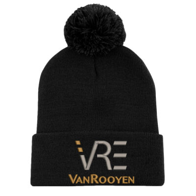 VRE - ATC  STRIPED CUFF POM POM TOQUE Thumbnail