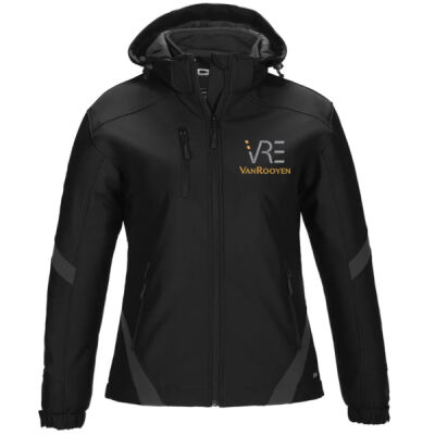 VRE - L03201 - Typhoon - Ladies Insulated Softshell Jacket w/ Detachable Hood Thumbnail